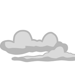 Simple Cloud Vector Element