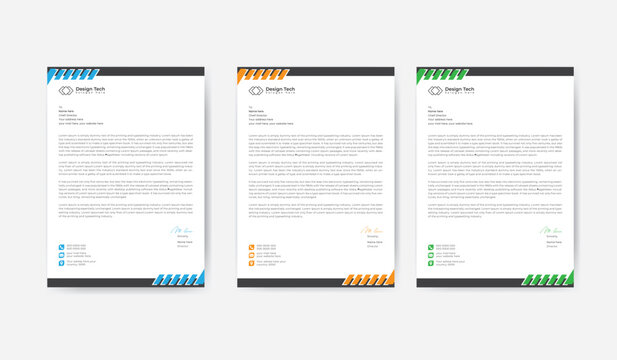 Corporate Letterhead Design Template
