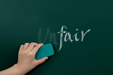 Change unfair to fair on blackboard