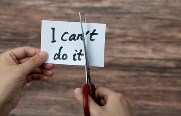 Scissors cutting words can not