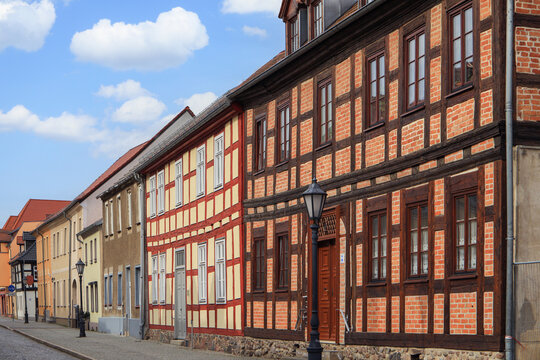 Historic architecture of Beeskow, federal state Brandenburg - Germany