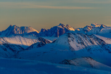Sunset in the Mountains