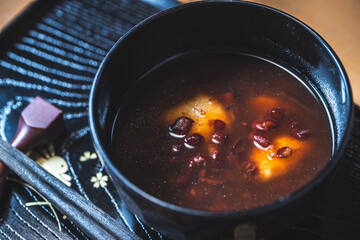 ぜんざい　日本の甘味