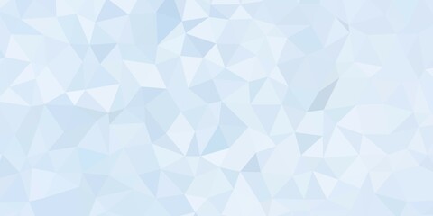 Abstract mosaic abstract backround. Light blue and gray triangular low poly style pattern.