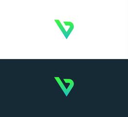 Letters BV, VB, B, V joint logo icon vector template. © MstBina