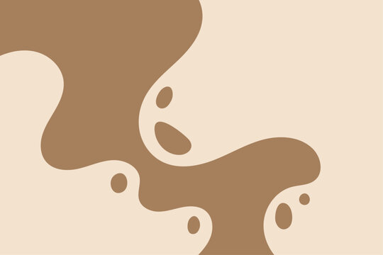 Abstract splash shapes and dots background. Simple liquid  waves backdrop illustration
