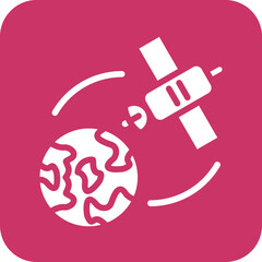 Vector Design Satellite Earth Icon Style