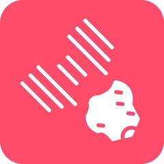 Vector Design Meteorites Icon Style