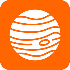 Vector Design Jupiter Icon Style