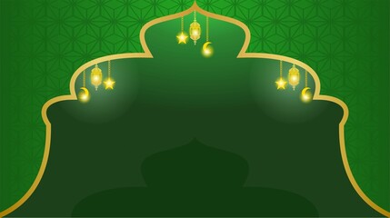 Ramadhan Kareem and Ied Fitri Background Copyspace for Greeting Card
