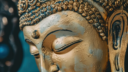 buddha in deep thought meditation