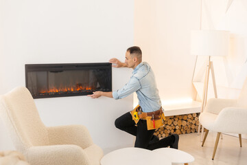fireplace worker, installation and repair
