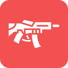 Vector Design Machine Gun Icon Style
