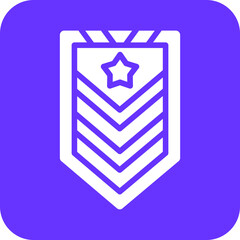 Vector Design Army Chevron Icon Style