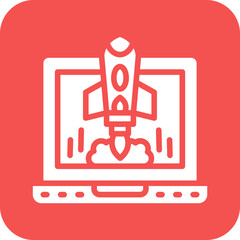 Vector Design Project Launch Icon Style
