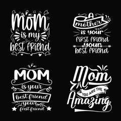 Mom T-shirt Design Bundle, Mom Mama Mummy EPS Quotes Design t shirt Bundle, Vector EPS Editable Files, can you download this Design Bundle.