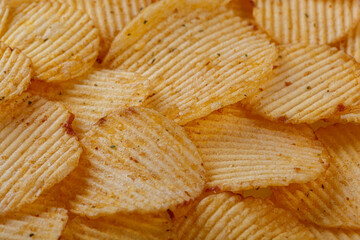 Lots of potato chips, texture