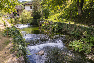 Fototapeta na wymiar River Jantra in Etar folk village, Bulgaria
