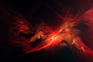 Fototapeta na wymiar Abstract background with red space nebula