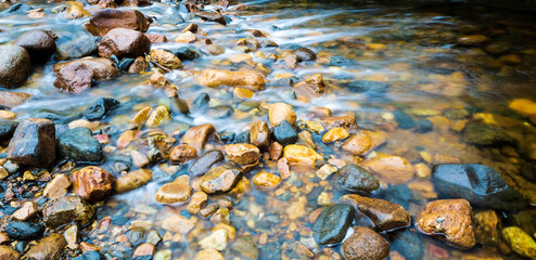 water and stones