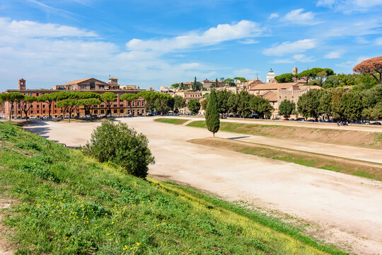 Ancient Circus Maximus in Rome, Italy