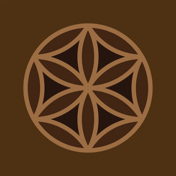 perun symbol, perunika, slavic, iris, bogisa, vector illustration 