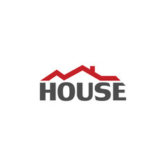 Roof house logo icon isolated on transparent background