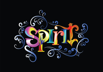 word of SPIRIT template design