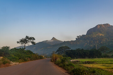 Mountain scenery around Man, Ivory Coast