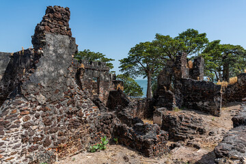 Ruins of Fort James, Kunta Kinteh Island (James Island), UNESCO World Heritage Site, Western slave trade, Gambia