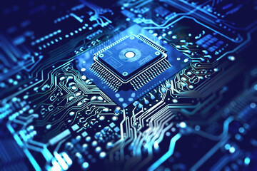 Microchip - Makro -Technik - Computer _IT with Generativer KI