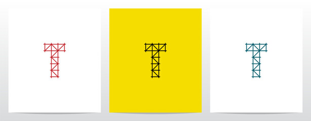 Scaffolding Staging Letter Logo Design T