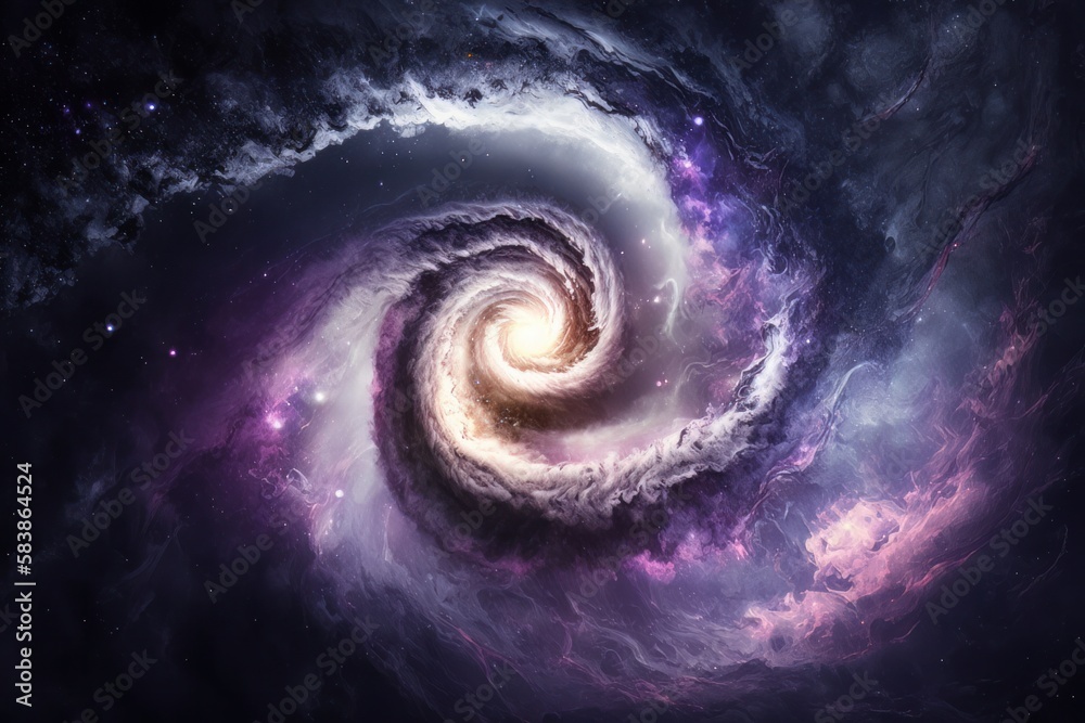 Aufkleber rgb galaxy, created with generative ai