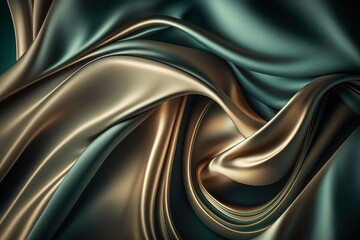 Fototapeta premium abstract background luxury cloth silk, generative ai
