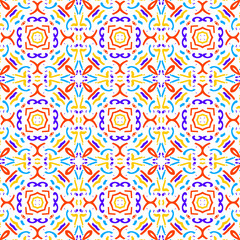 pattern with circles in beautiful ornament 