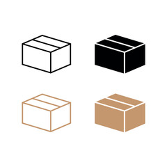 Box vector icons for apps and web sites
