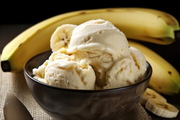 Frozen treat. Sweet Banana Ice Cream. Enjoy a creamy, fruity, and refreshing dessert that's dairy-free and vegan. Generative AI