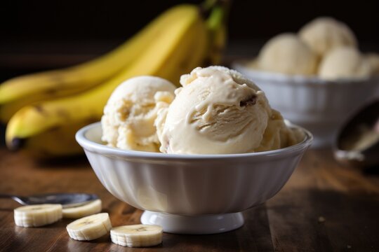 Frozen treat. Sweet Banana Ice Cream. Enjoy a creamy, fruity, and refreshing dessert that's dairy-free and vegan. Generative AI