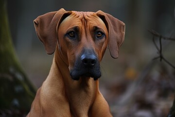 Rhodesian Ridgeback, dog, Generative AI