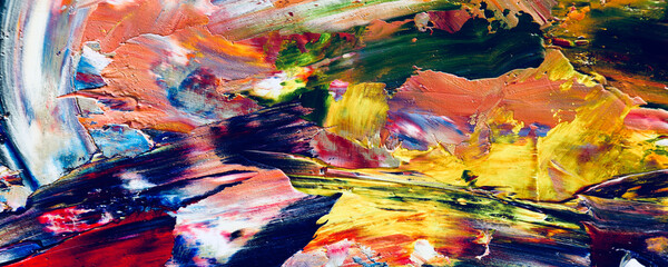 Colorful abstract background wallpaper. Modern motif visual art. Mixtures of oil paint. Trendy hand painting canvas. Wall decor and Wall art prints Idea. 3D Texture. Art object	