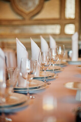 table setting for a dinner