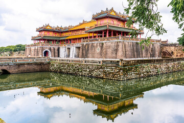 Vietnam, the Meridian Gate is  the mainenrtrance of Imperial City of  HUE. 