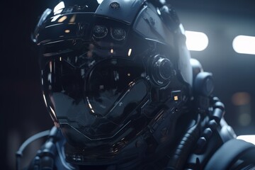 Spacesuit in the near future. Generative AI