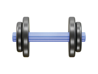 Dumbell icon 3d rendering illustration vector