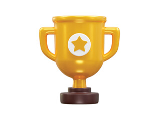 Champions trophy 3d icon vector illustration