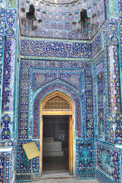Shirin Beka Oka Mausoleum, Shah-I-Zinda, UNESCO World Heritage Site, Samarkand