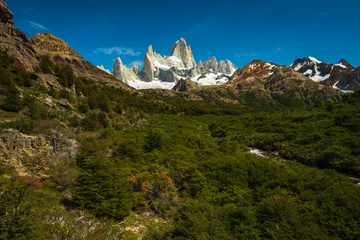 Papier Peint photo Fitz Roy Mount Fitz Roy, Mountain in Patagonia