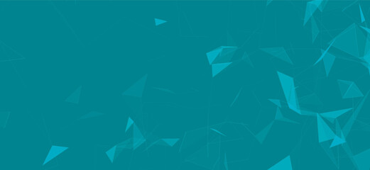 Fototapeta premium Colored polygonal space. Connection dots and lines structure. Digital background. Triangular futuristic business wallpaper. Data technology. 3d rendering. Vector Illustration