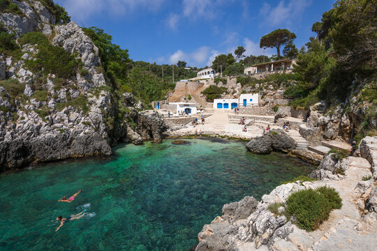 Cala dell Acquaviva beach and cove, Castro, Lecce Province, Puglia