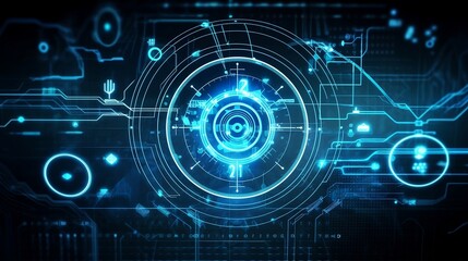 Futuristic sytle graphic data_Generated with Midjourney AI